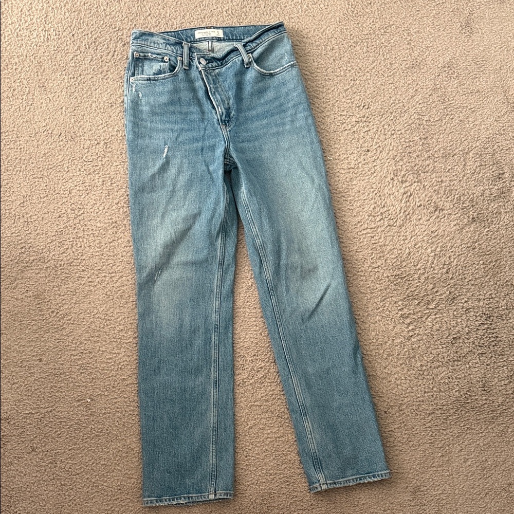 Abercrombie & Fitch Distressed Blue Jeans